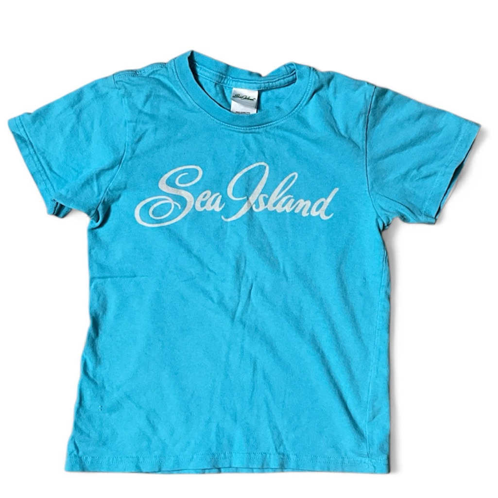 Sea Island Turquoise Blue TShirt Youth Xs Sea Island Brand